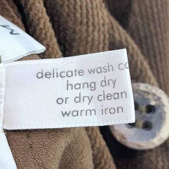 SuZen Women's 100% Linen Vintage Corduroy Button Front Jacket - M - Picture 8 of 8